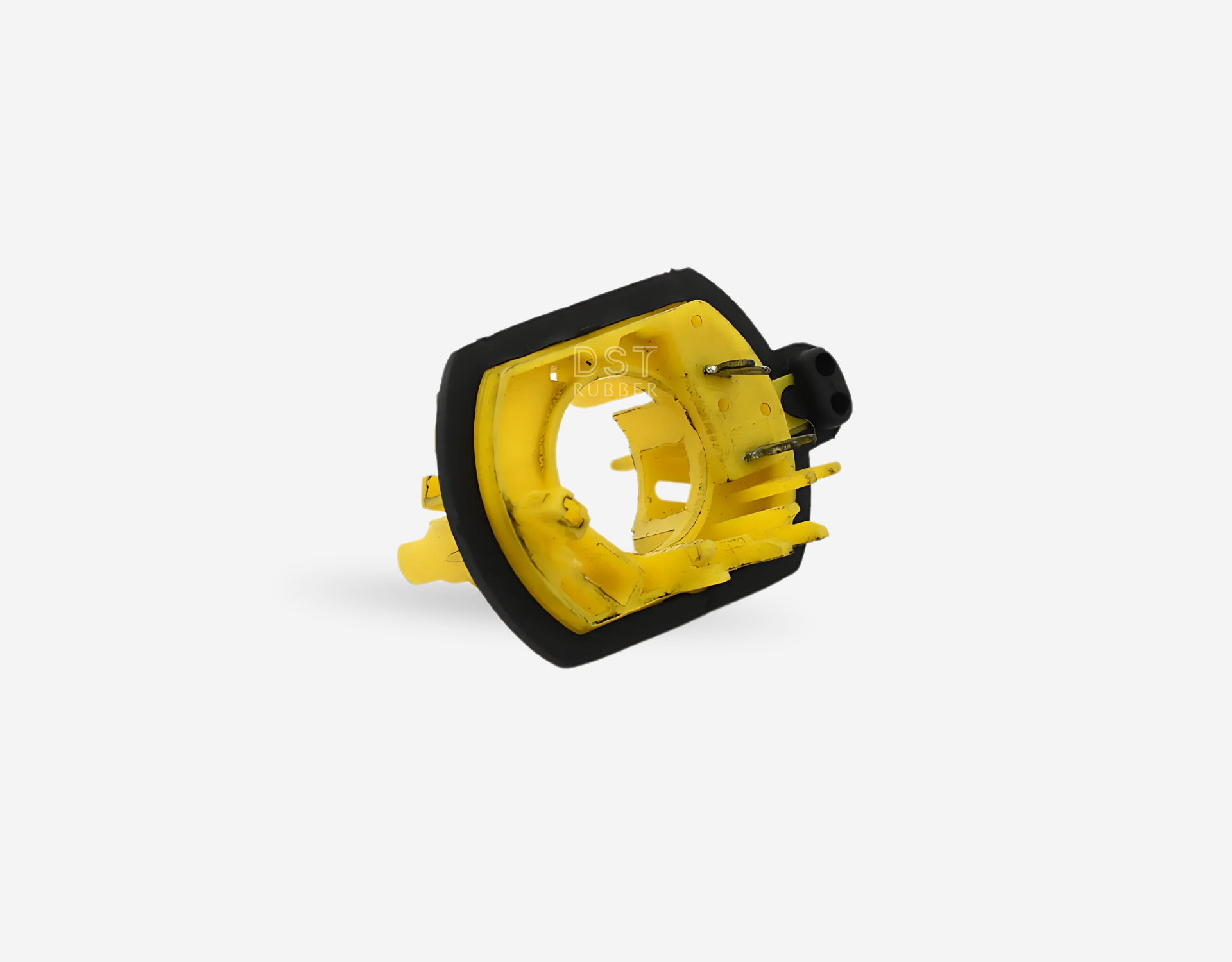 Custom rubber-plastic bonded part for precision sealing and insulation – manufactured by DST Rubber India