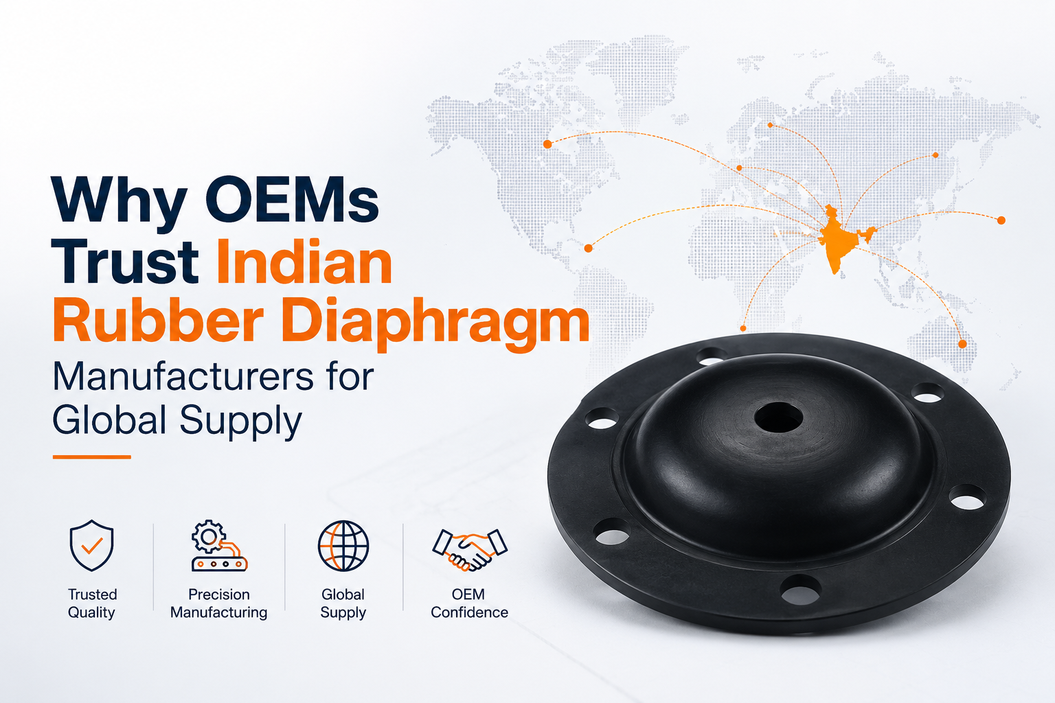 Why OEMs Trust Indian Rubber Diaphragm Manufacturers for Global Supply
