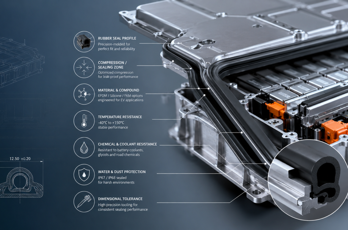 Why EV Manufacturers Are Rethinking Rubber Seal Specs for Battery Packs