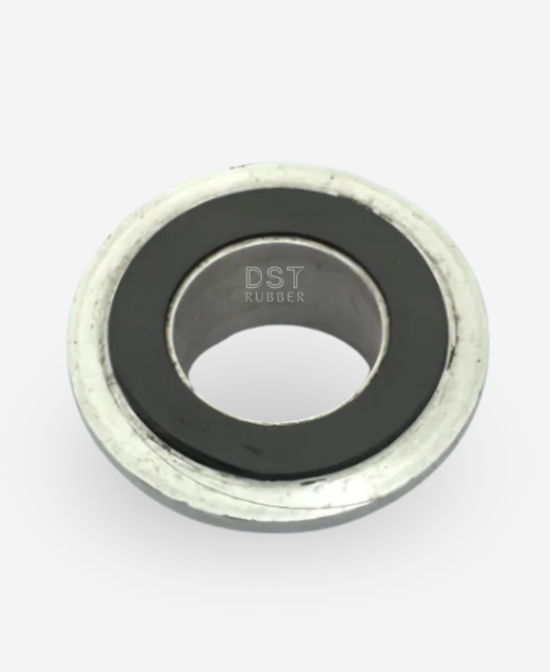 Rubber-Metal Bonded Parts_DST Rubber-metal bonded component for vibration damping and sealing applications – manufactured by DST Rubber India for automotive and industrial use